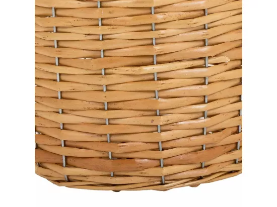 Vase en osier marron d21x38h