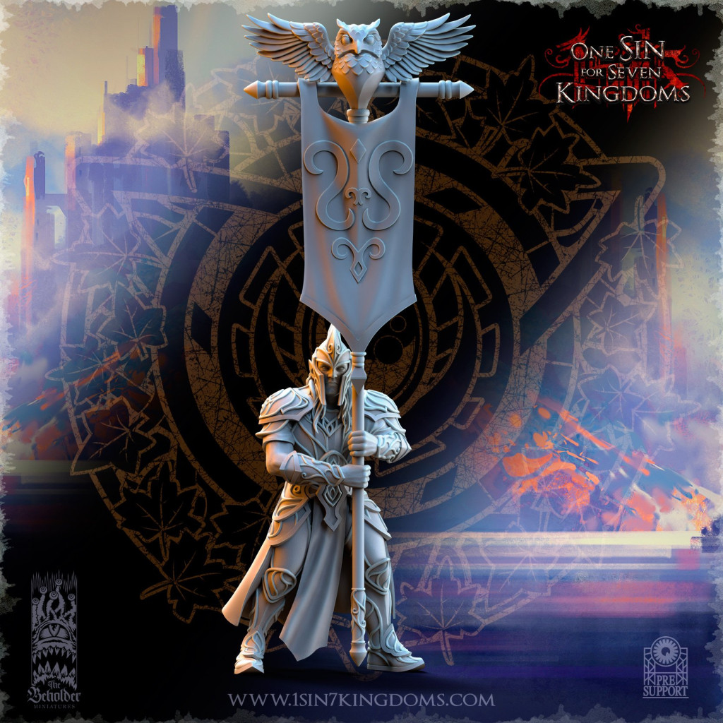 The Beholder Miniatures - Elfes - Groupe de Commandement