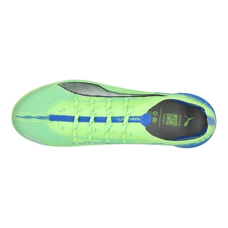 PUMA Ultra 5 Ultimate AG Lights Out - Fizzy Apple/Blanc/Bleu Femme
