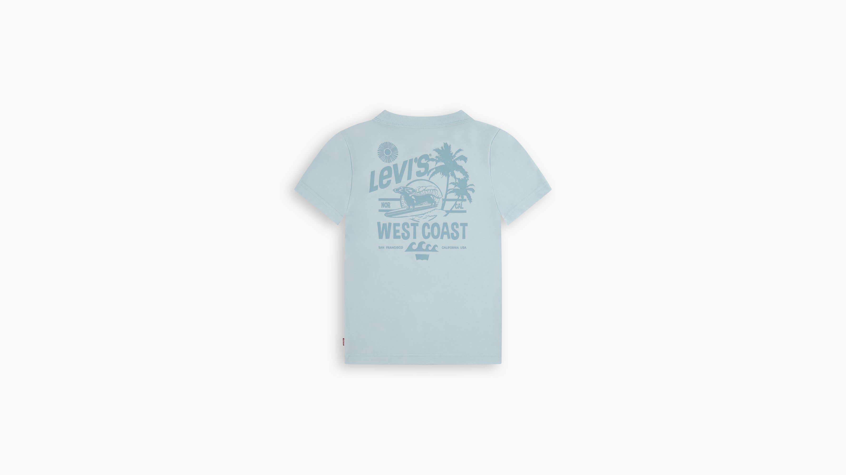 Enfant t-shirt Surfing Dachshund - Clearwater - Bleu