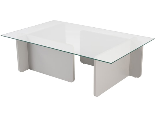 CONCEPT1 - Table basse Flavio gris 105 x 65 x h30cm
