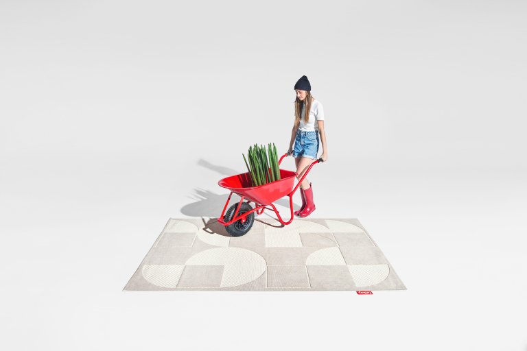 Fatboy Carpretty Petit outdoor vloerkleed 160x230 Jigsaw Black/white
