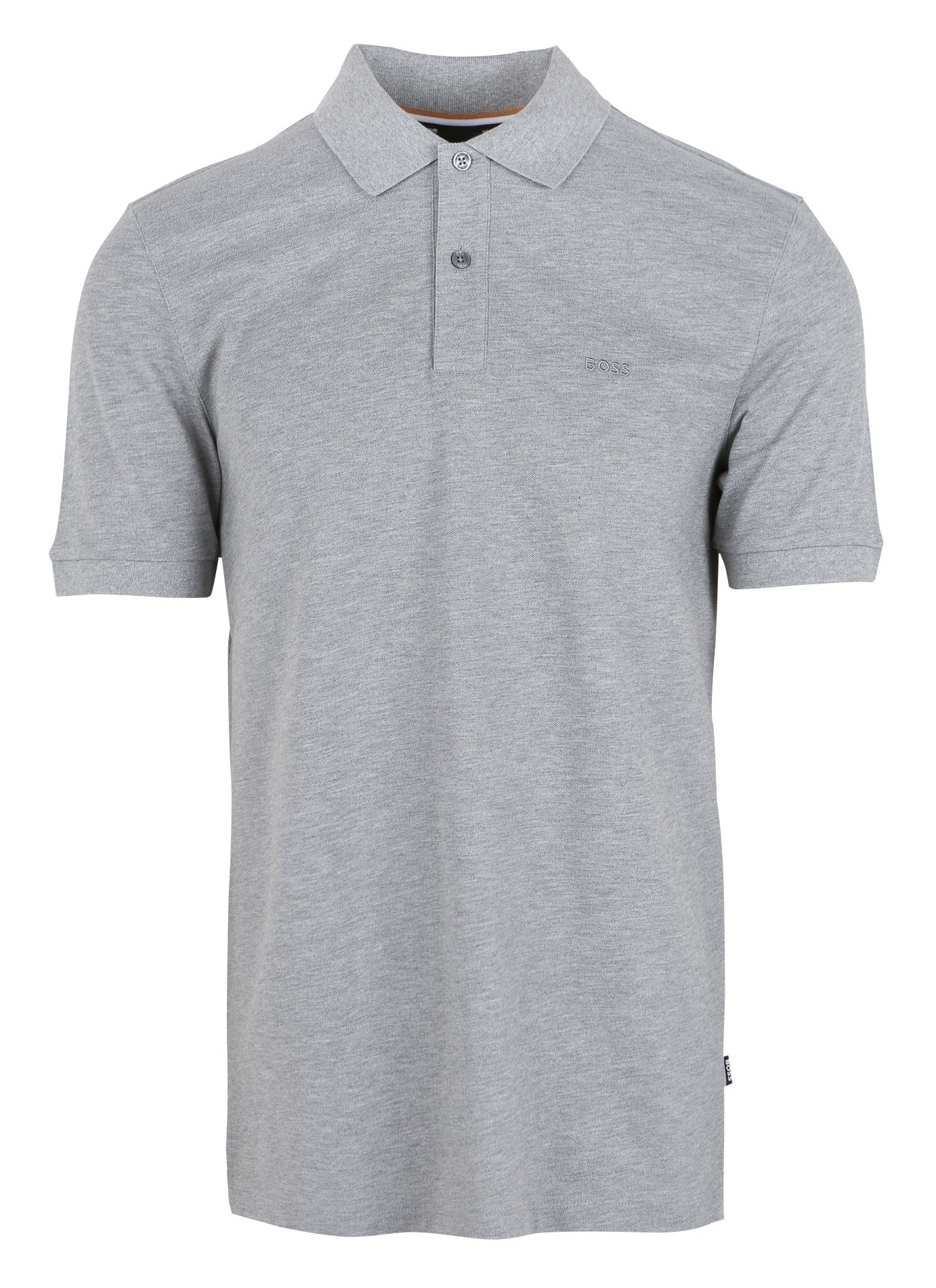 Polo regular-fit en coton bio| Gris