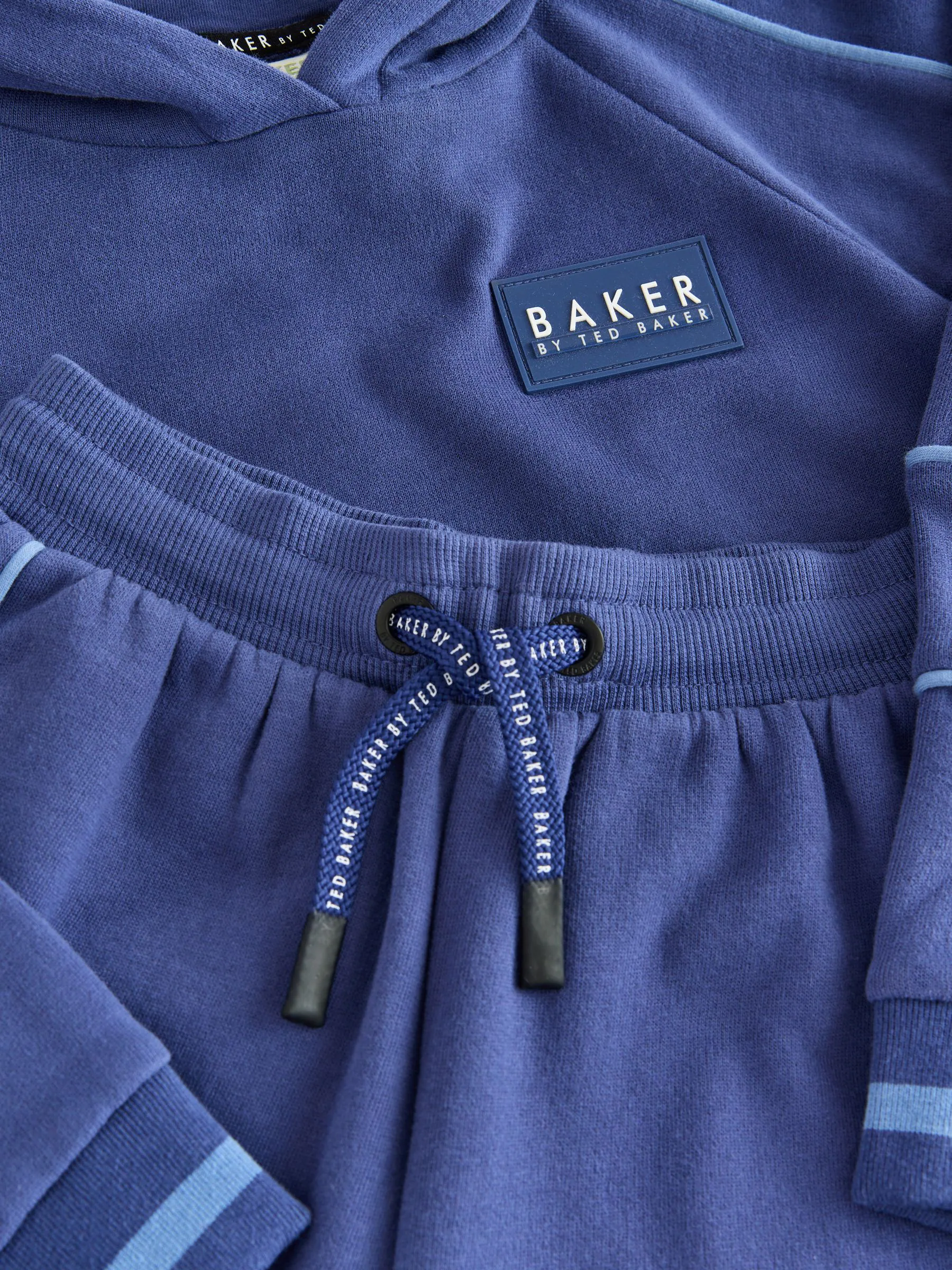 Kobaltblauw - Baker by Ted Baker Oversized Piped Hoodie and Joggers Set