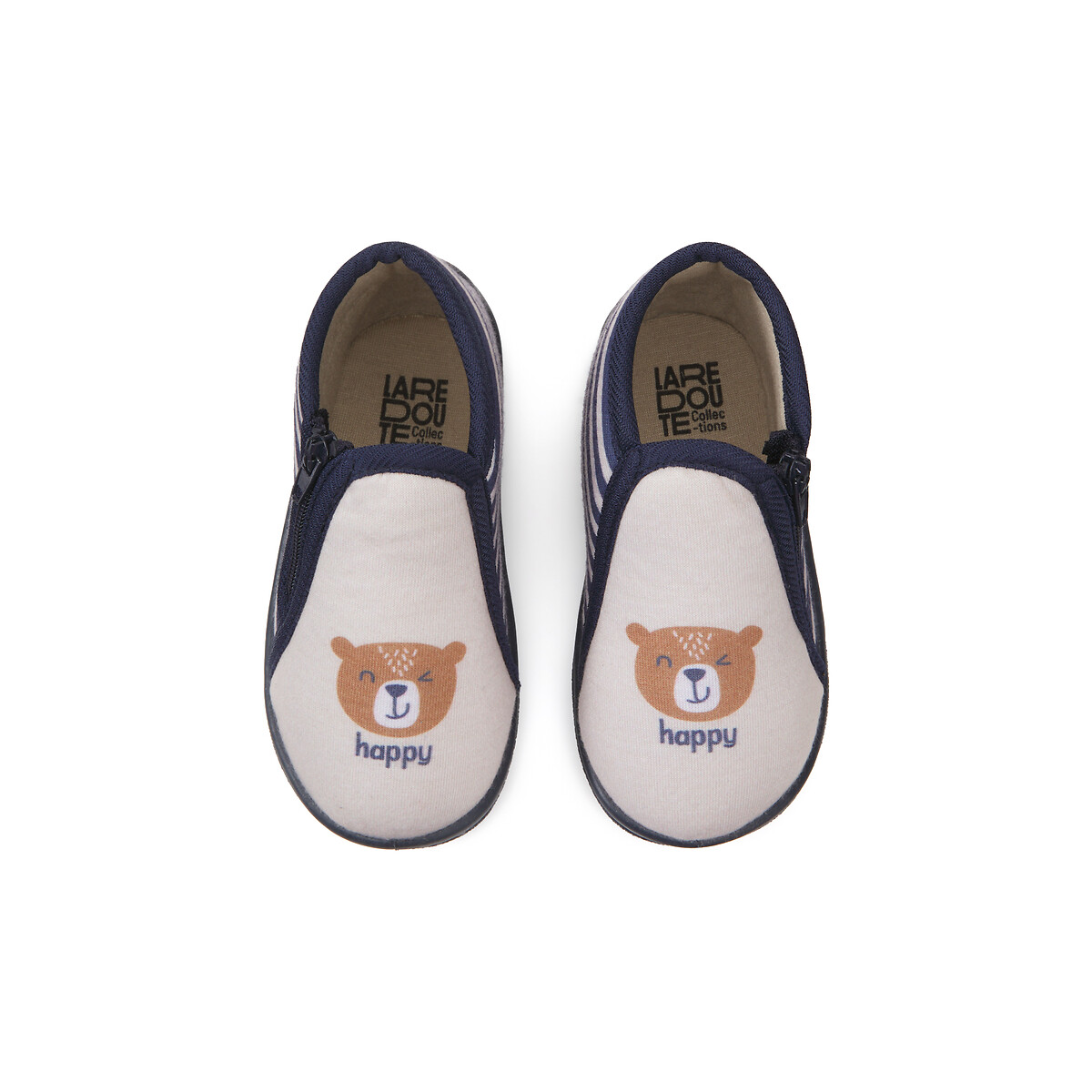 COLEÇÕES LA REDOUTE<br>Pantufas com zíper, estampa de urso