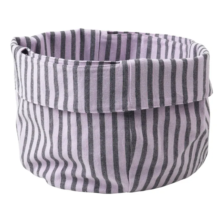 Broste Copenhagen Corbeille à pain Strips en coton | Lilas