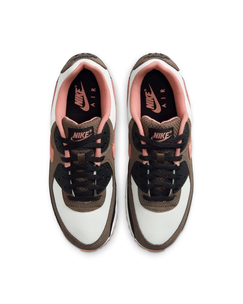Chaussures Nike Air Max 90 Blanc & Marron pour homme