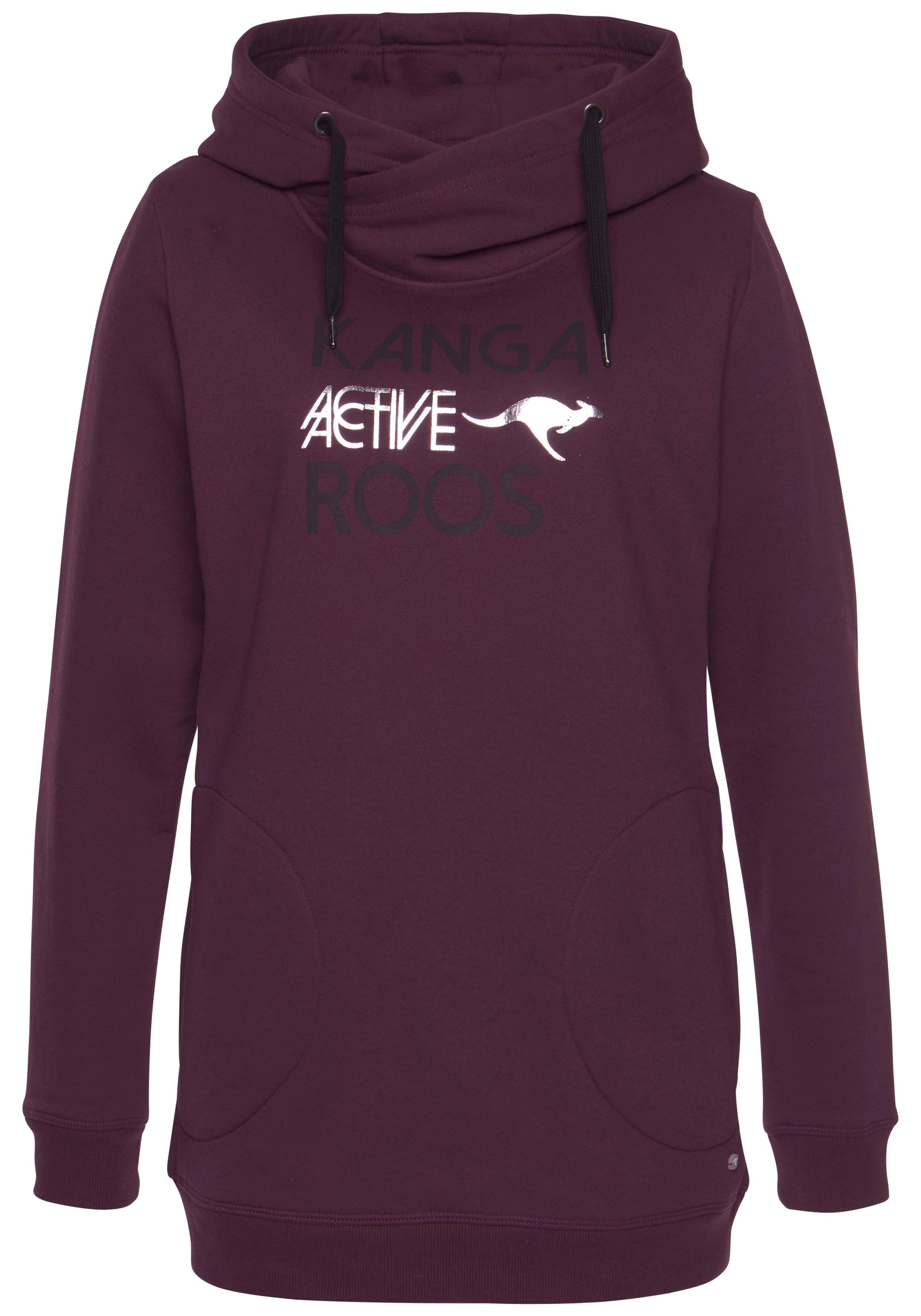 KangaROOS Sweatshirt , lange Ärmel,  figurumspielende Passform, grosse Grössen