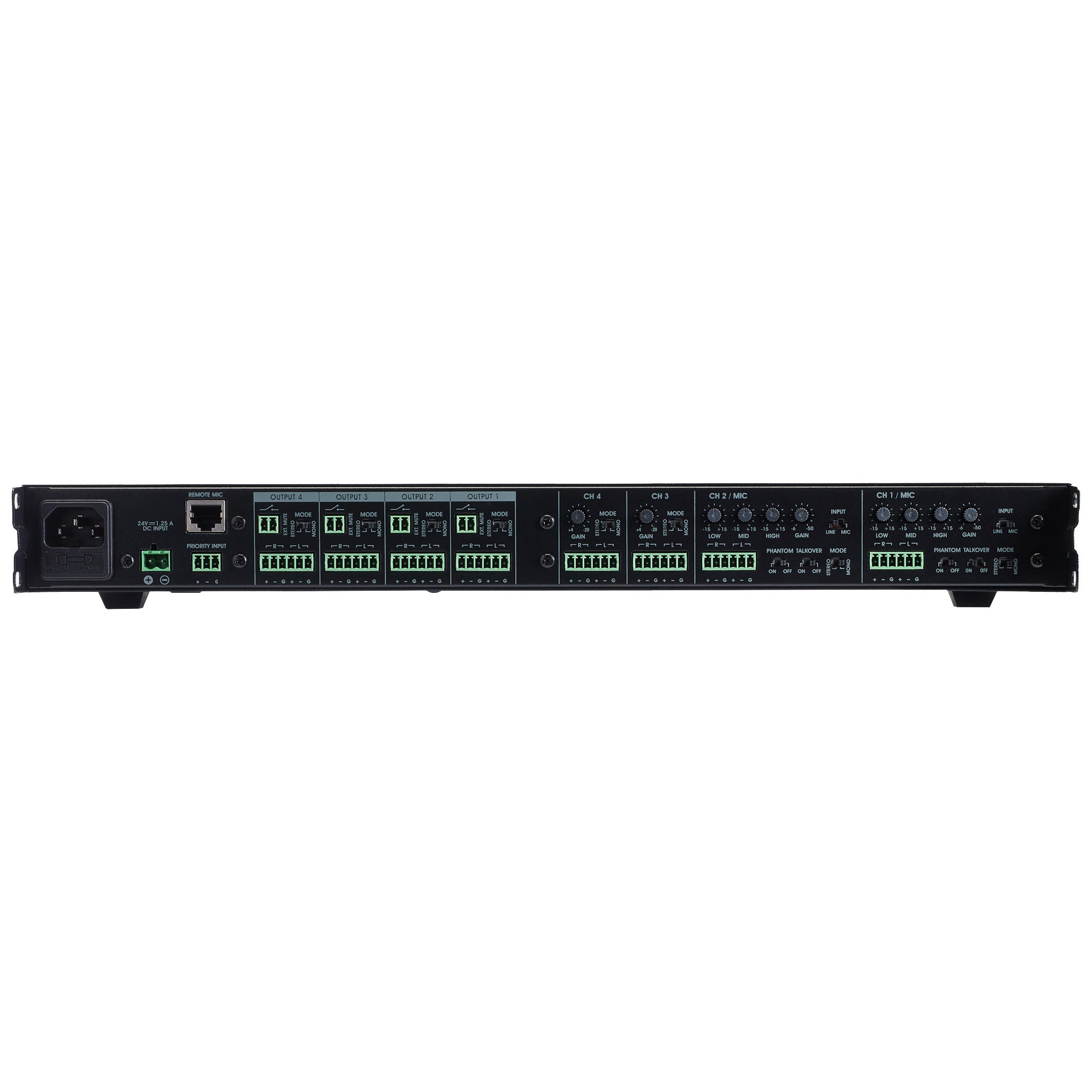 Audiophony MX44 zone mixer 4 ingangen - 4 zones