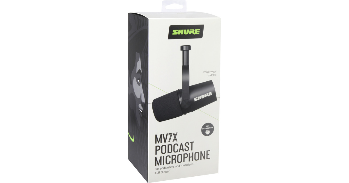 SHUREMV7X Podcastmicrofoon  (Zwart)