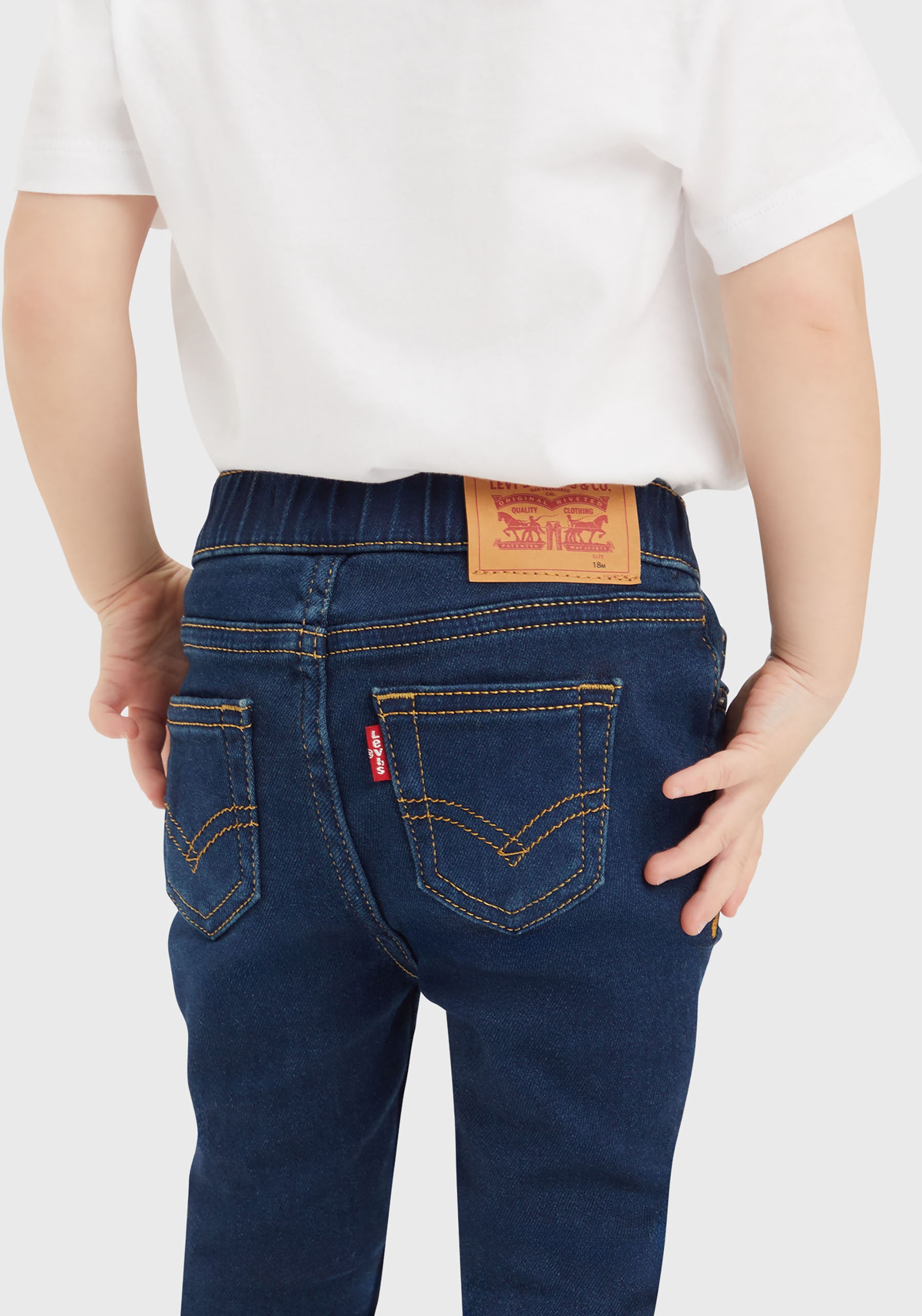 Levi's® Kids Schlupfjeans »LVB SKINNY DOBBY PULL ON PANTS« for Baby BOYS