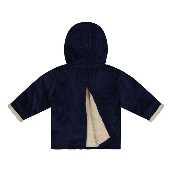 Frangin Frangine Sweat Capuche Velours Casimir | Bleu marine