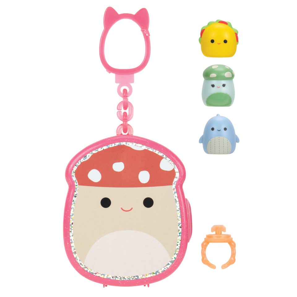 Squishalongs - 2,5 cm Nøglering (4-pakke)