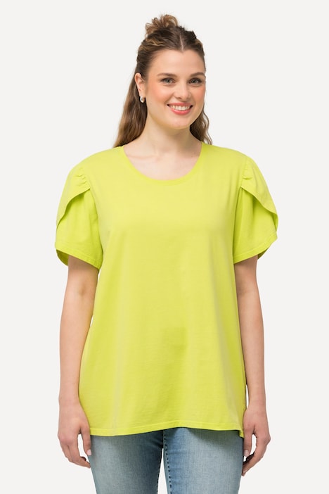 T-Shirt, cold dyed, A-Linie, Rundhals, Halbarm