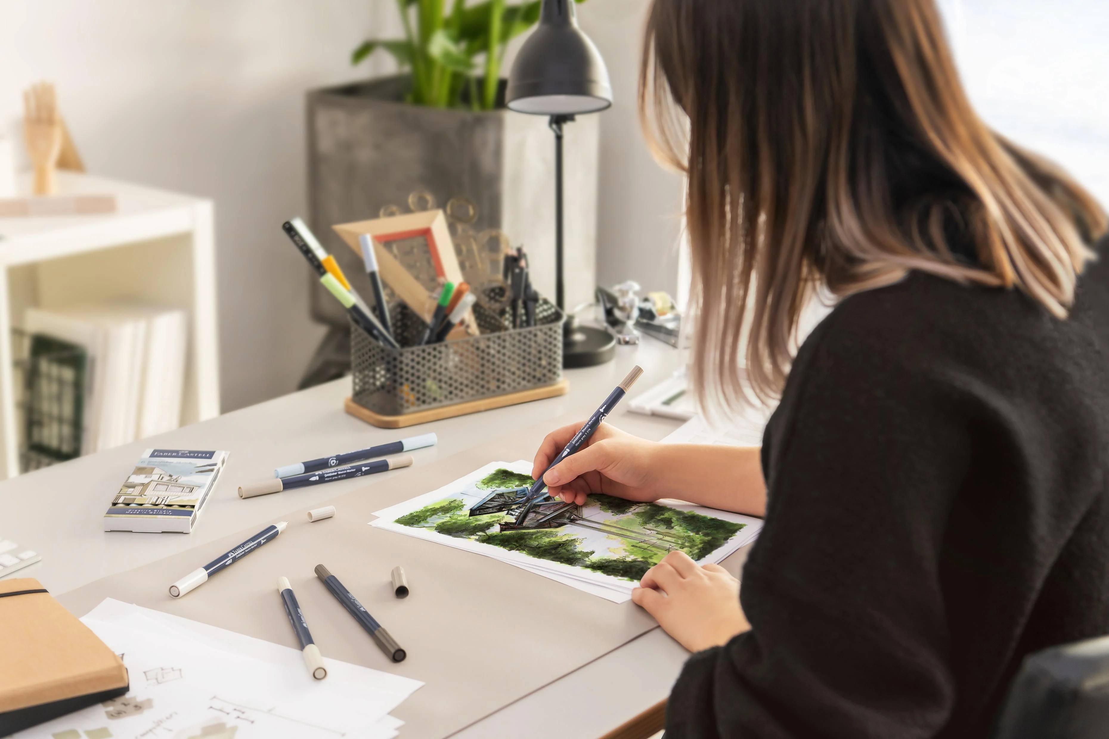 Faber-Castell - Sketch Tuscher Gofa 6ct sæt Architect
