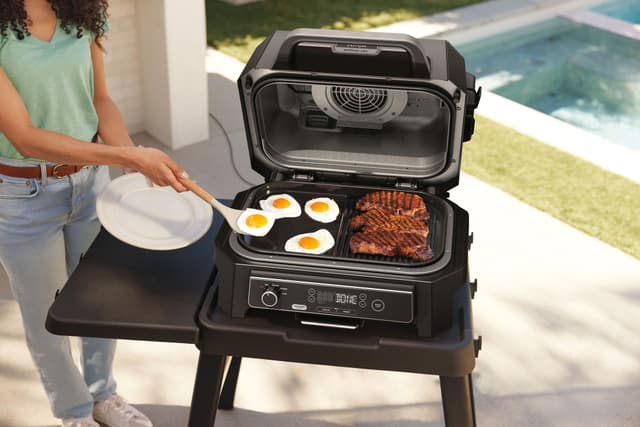 Ninja Woodfire Pro XL elektrisk grill OG850EU (grå og sort)