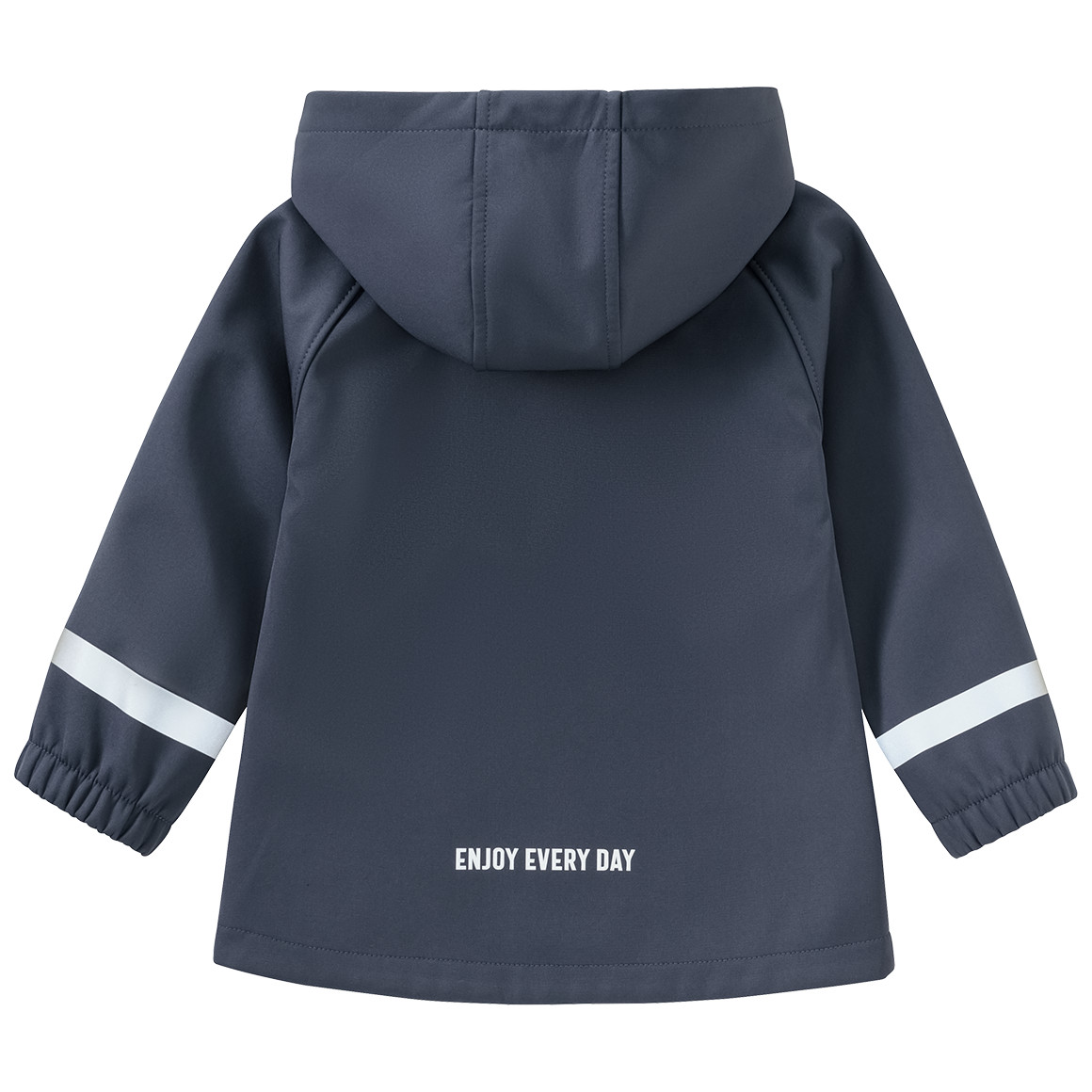 Topomini Baby Softshelljacke mit Kapuze blaugrau