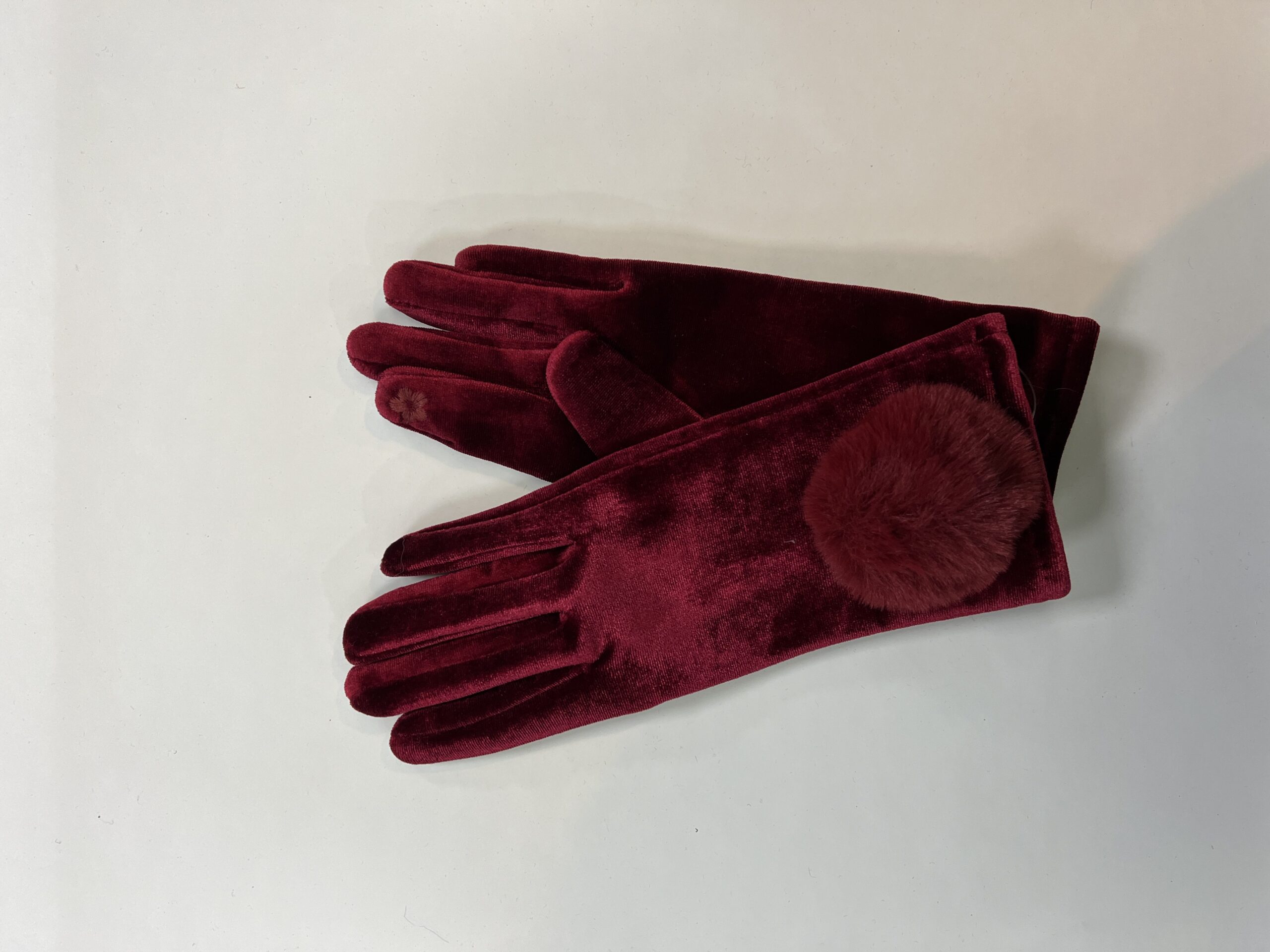 Lommers Handschoenen Velvet Rood