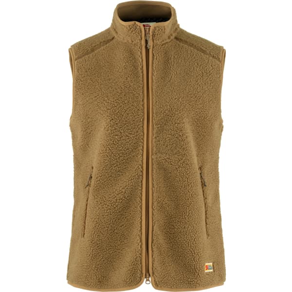 Veste polaire randonnée FJALLRAVEN VARDAG PILE FLEECE VEST W BUCKWHEAT BROWN