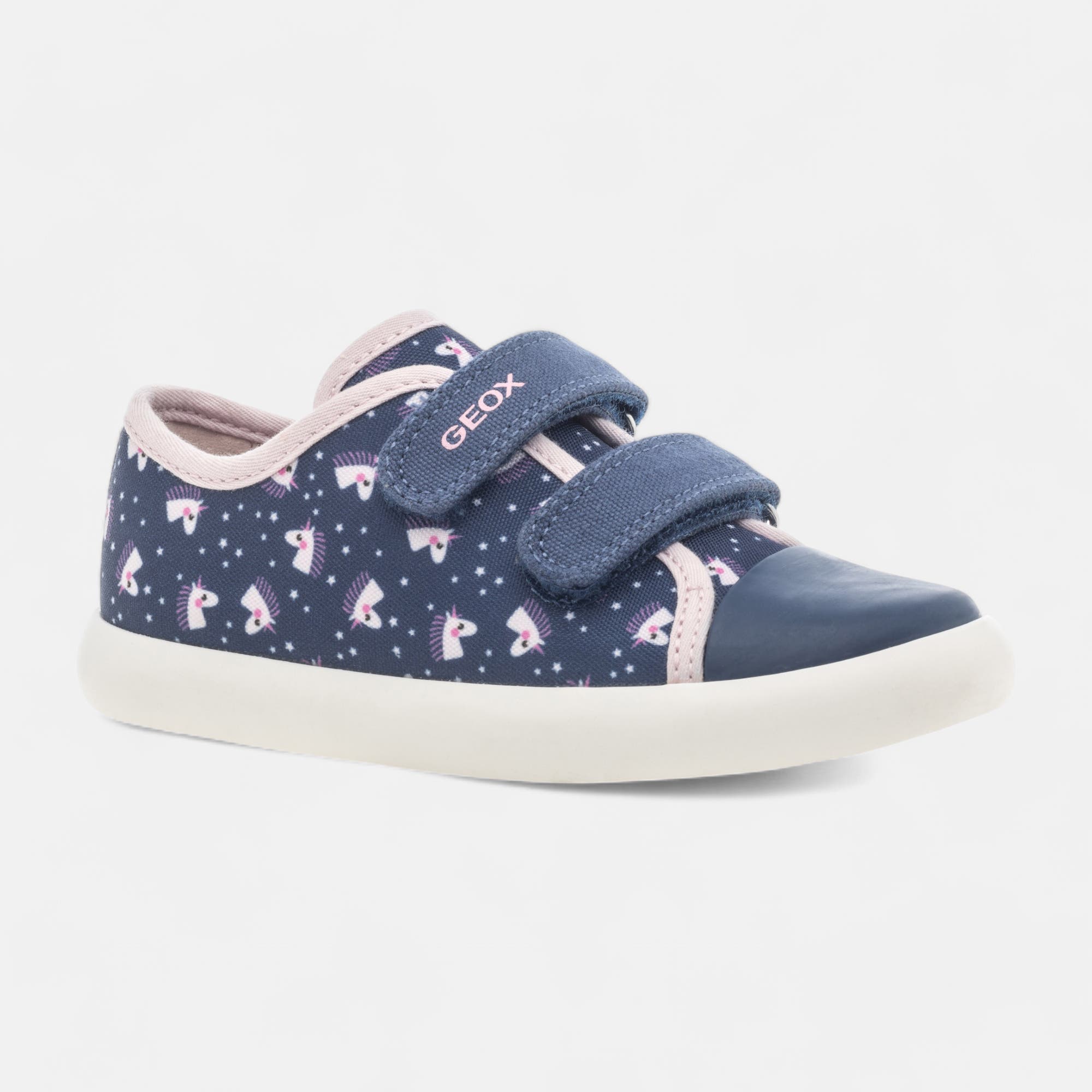 Baskets en toile Bébé fille bleu marine