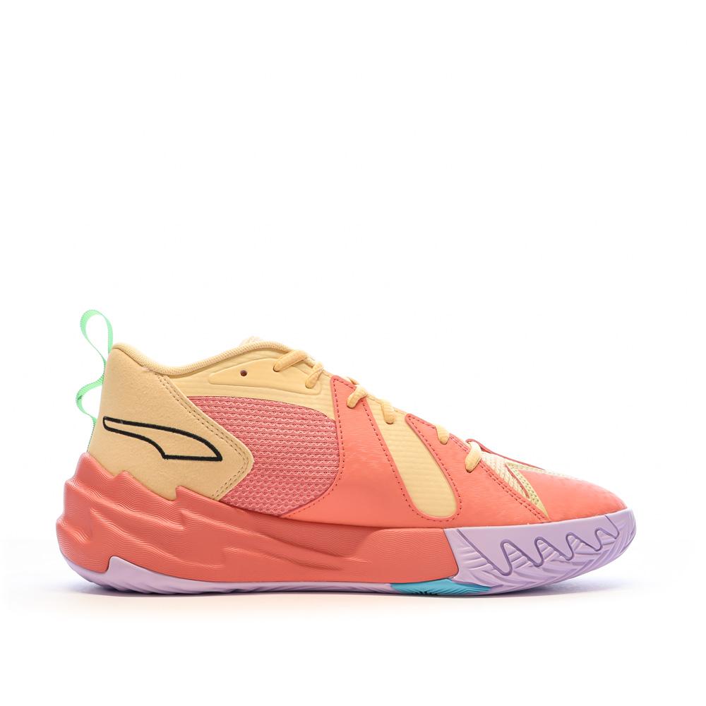Puma Chaussures de Basket Rose/Orange Homme Puma Scoot Zeros
