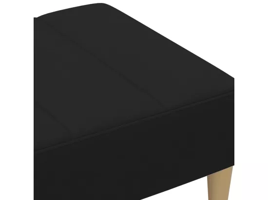 Repose-pied noir 77x55x31 cm tissu