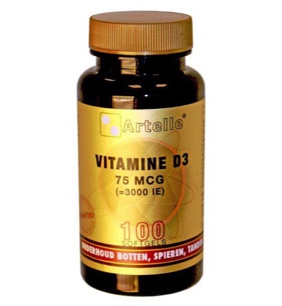 Artelle Vitamine D3 75mcg (100 softgels)