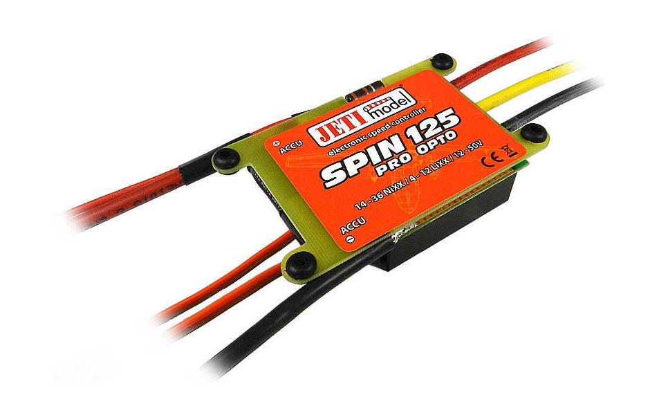 Brushless Regler SPIN 125 Pro opto 125A, 4-12S<br>Vielseitiger Brushless ESC mit Optokoppler für Flugmodelle