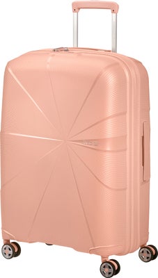 American Tourister StarVibe Spinner Koffert 70-77L, Metallic Peach