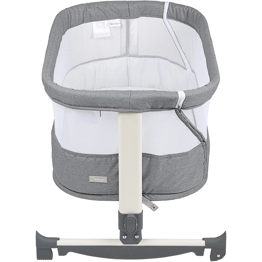 babyGO Beistellbett Vivaldi Dark Grey