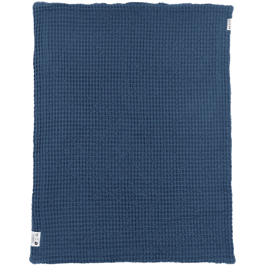 MEYCO Babydecke Waffel Teddy Indigo