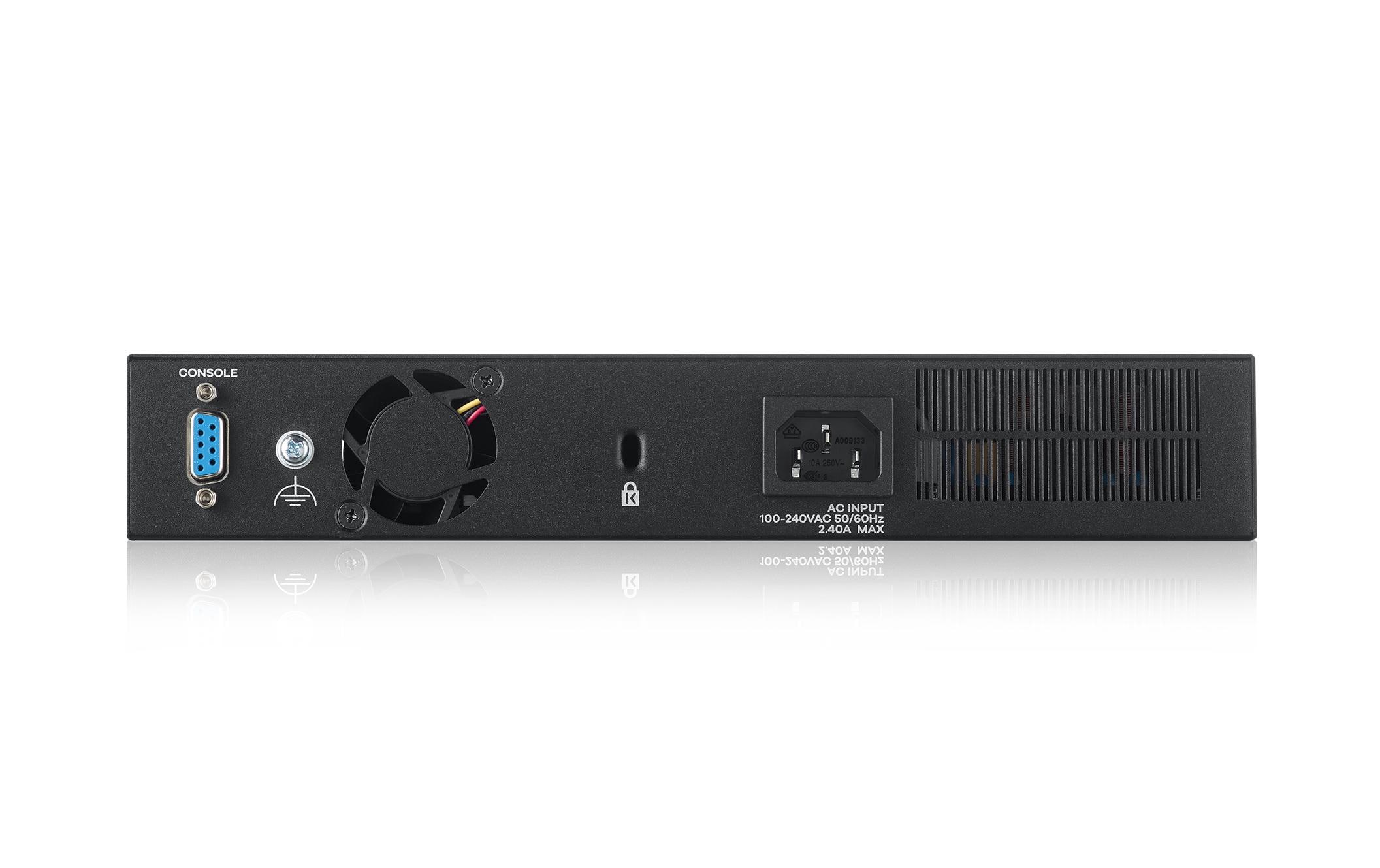 PoE+ Switch GS2220-10HP 10 Port<br>8-Port-GbE-Switch, Layer 2 managed, 8x GbE PoE 802.3at RJ-45 Ports, 2x GbE Combo-Port