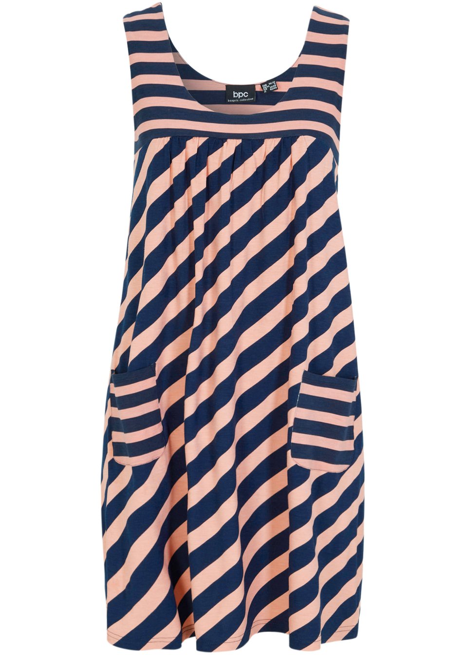 Robe courte en jersey  avec poches en viscose