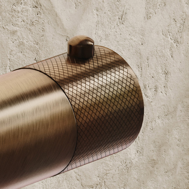 Saniclear Antique Curved temperatuurknop voor opbouw thermostaatkranen (SK80055, SK80047 en SK80074)