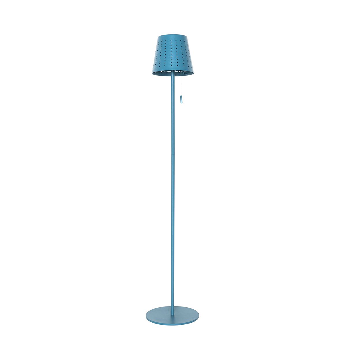 Buiten vloerlamp blauw incl. LED 3-staps dimbaar op solar - Ferre