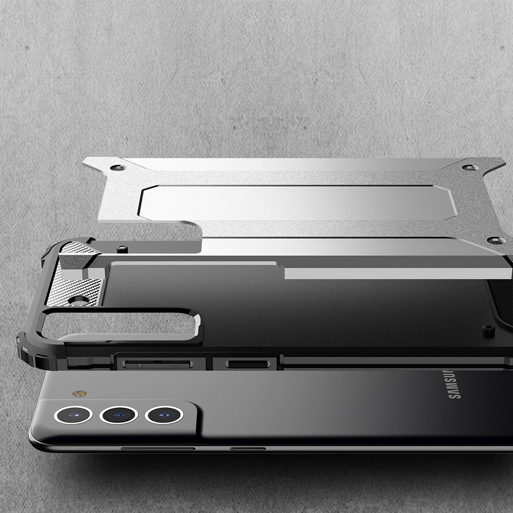 Samsung Galaxy S21 FE 5G Outdoor Hybrid Hardcase Hülle - Schwarz