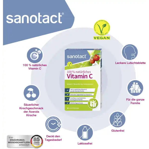 100 % natürliches Vitamin C Lutschtabletten