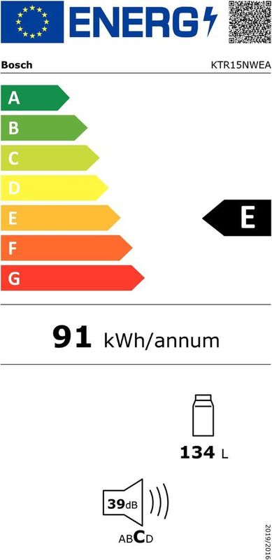 Bosch KTR15NWEA - Tafelmodel Koelkast  - LED-verlichting - MultiBox