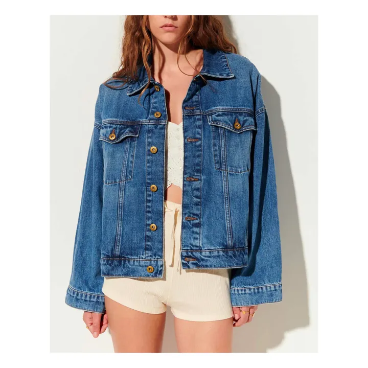 Sessùn Veste Costello | Vintage blue denim