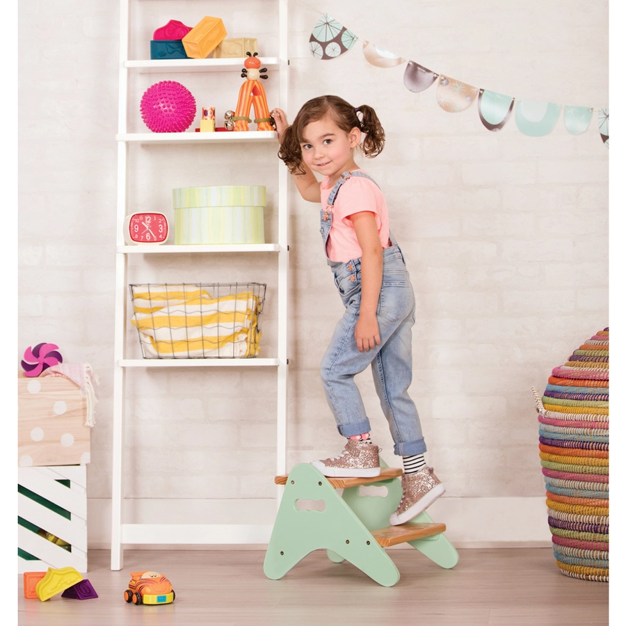 B.TOYS B. Peek-a-boost - Tritthocker aus Holz mint 1