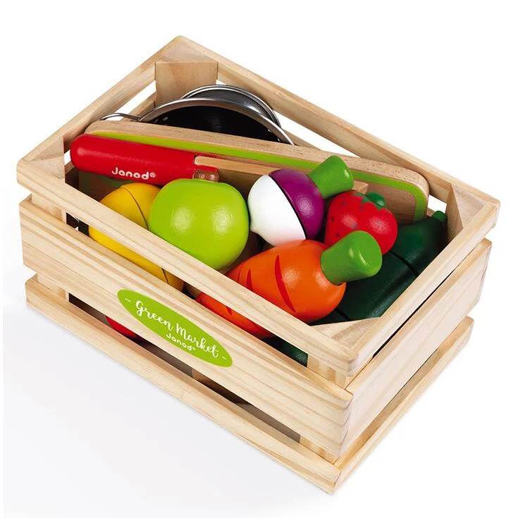 MAXI SET - FRUITS & LÉGUMES À DÉCOUPER - EN BOIS