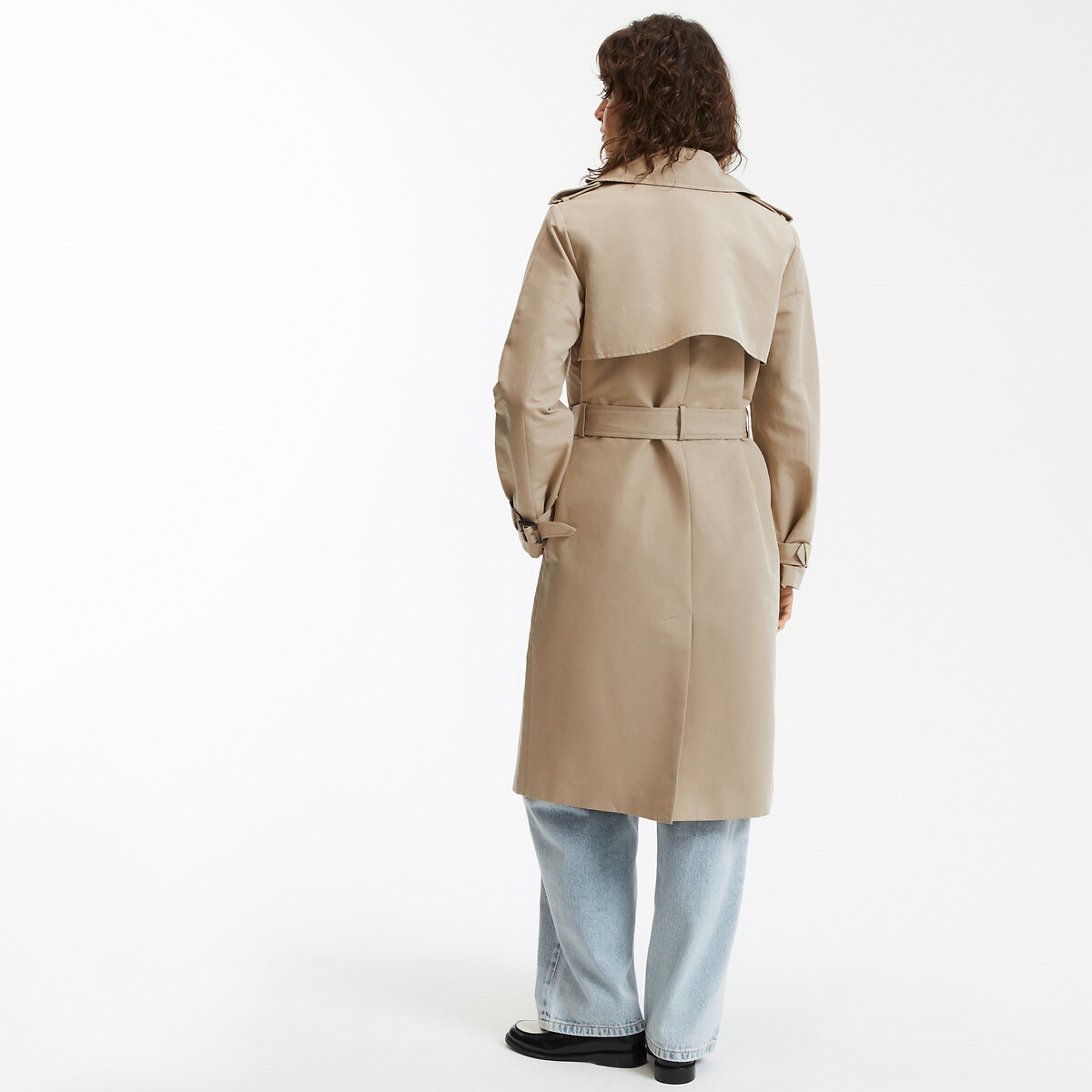 COLEÇÕES LA REDOUTE<br>Trench coat com fechamento de botão duplo