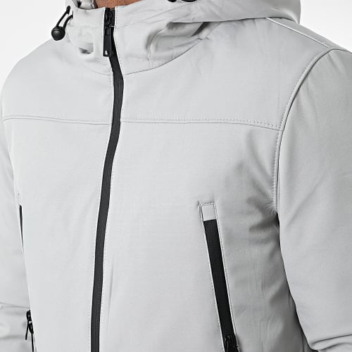Veste Zippée Capuche Gris