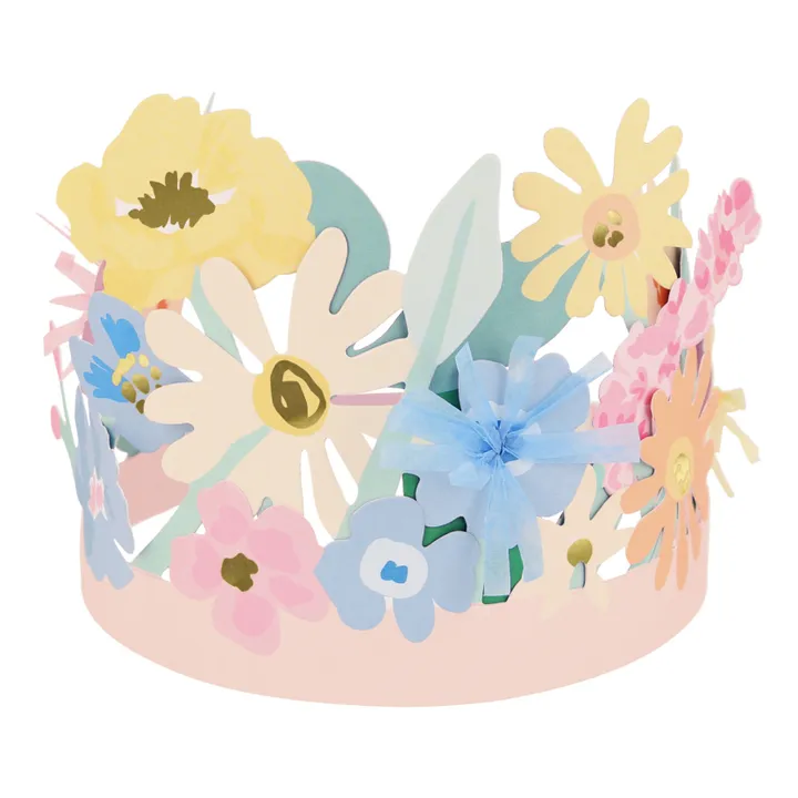 Meri Meri Couronne de fleurs en papier - Set de 8 | Pastel