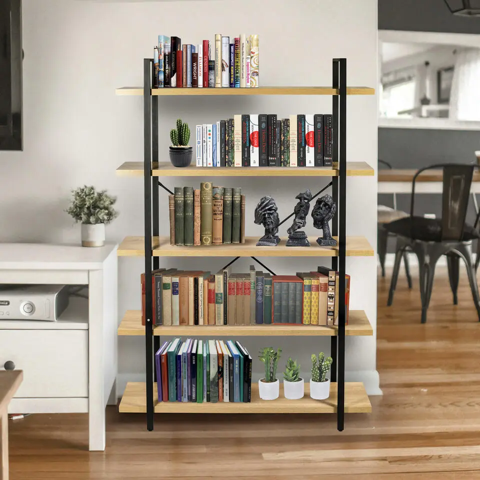 ERRO Boekenrek - 5 planken - 120x33x178