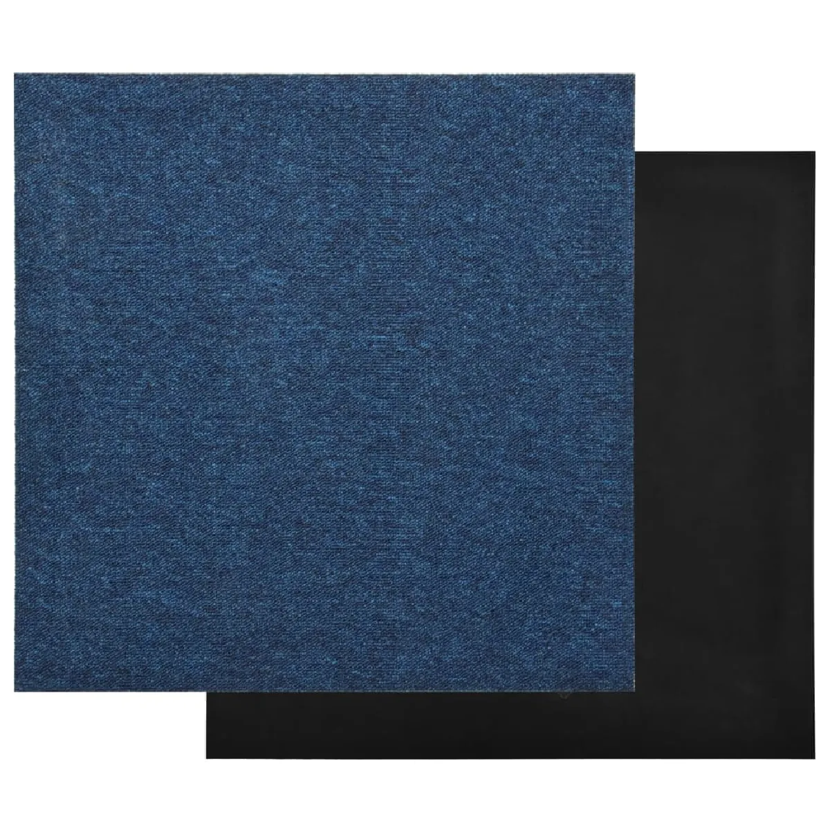 vidaXL - Dalles de tapis de sol bleu foncé