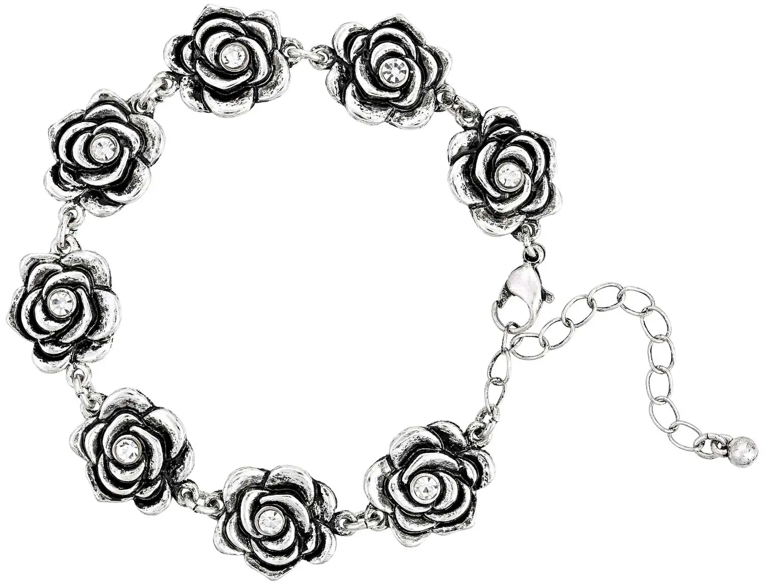 Armband - Silver Rose