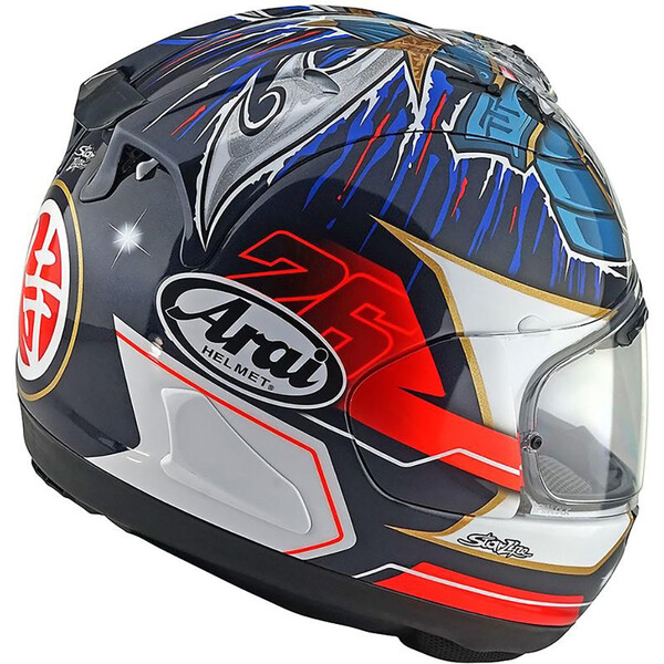 Arai - Casque RX-7V Evo Replica Pedrosa Shogun Noir / Blanc / Rouge / Bleu Clair