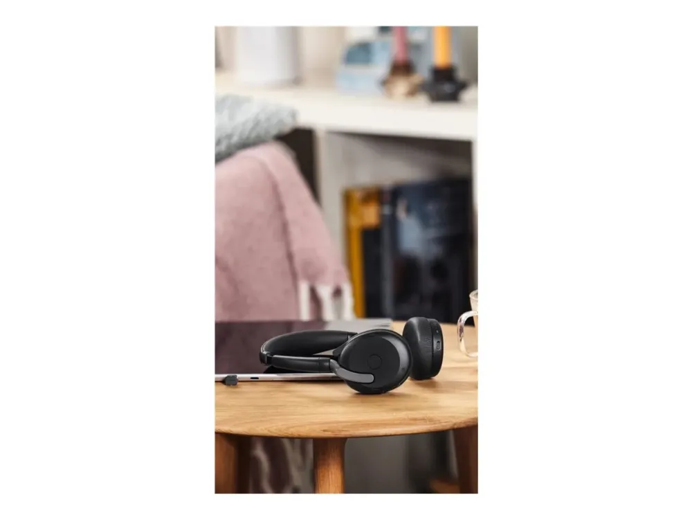 Jabra Evolve2 65 Flex UC Stereo - Headset - på øret - Bluetooth - trådløs - aktiv støjfjerning - USB-A - sort - Optimeret til UC
