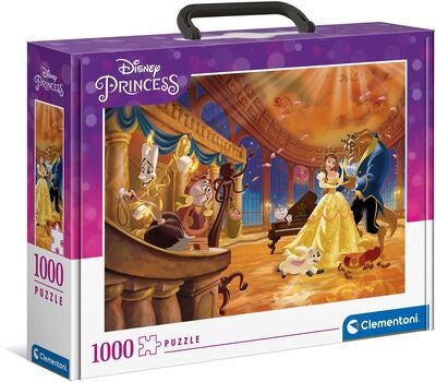 Disney Princess Puslespill Stresskoffert Skjønnheten og Udyret 1000 Brikker